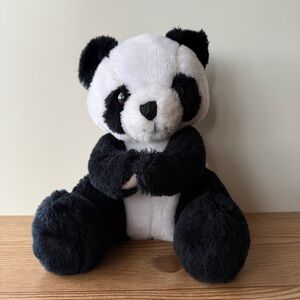 Vintage 1978 Dakin Panda Bear Plush Stuffed Animal With Hook & Loop Paws